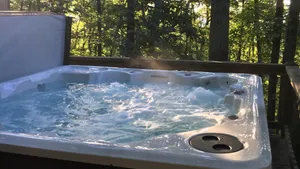 Image of Cooler in the mountains, with hot tub.