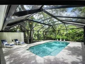 Image of Tranquil orchid island pool home