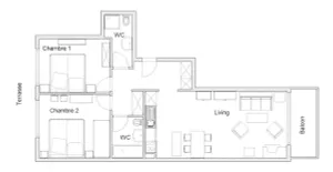 Image of Nice flat for rent in les Collons
