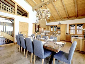 Image of Luxury chalet with sauna and jacuzzi, direct access to the slopes
