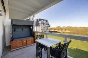Image of Strandnahe Ferienwohnung mit Sauna und Tollem, Großem Balkon mit Xxl-strandkorb