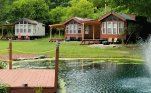 Image of Park Model Rental in Campground.