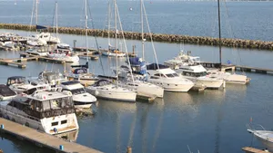 Image of Les Bateaux - Frontline Views of Poole Quay from Balcony