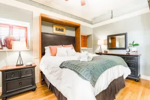 Image of Trio Loft | D-Town GVL | 65' TV + Indoor Fireplace