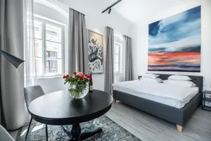 Image of Deluxe Studio Art Collection With King Bed View and Air Conditioning