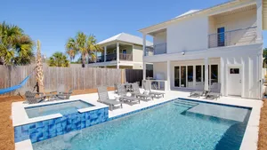 Image of Sleeps 20! Walk to Beach, Pool+hot Tub, Gameroom Arcade Four Suns by Avantstay