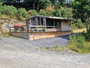 Image of Luxury Welsh Wooden Cabin, Home of the red Kites