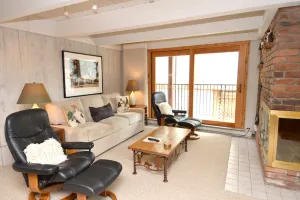 Image of Chateau Blanc Unit 7 | Downtown Condo with Deck, Views, & Wood-Burning Fireplace