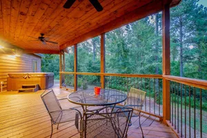 Image of Stained Glass Hill includes Free WiFi, Parking Onsite, Private Hot Tub, and BBQ by RedAwning