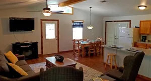 Image of Wild Blue Yonder Cabin With Extra Studio Room, Hot Tub, Fire Pit in the Back Yard by Redawning