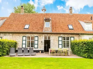Image of Farm on authentic historic farm complex in the middle of the polder landscape near Damme