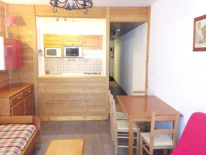 Image of Apartment with one bedroom in Mont de Lans with wonderful mountain view and balcony 50 m from the sl