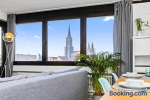 Image of 42qm Appartement - Blick auf Munster, 3 min Altstadt, Kuche, Balkon, Innenstadt