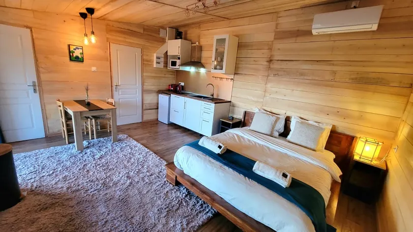 Chalet with private Nordic jacuzzi bath - Image 1