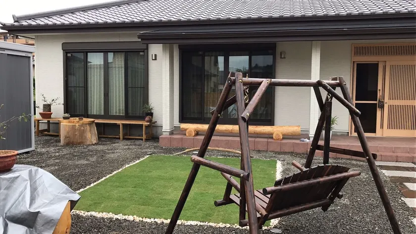 A newly built Japanese house near SOZENSYA station and the highway interchange. The garden is large and you can also enjoy BBQ. - Image 1