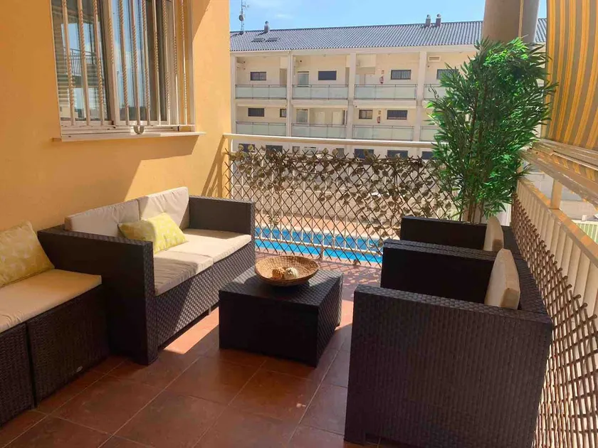 3 Apt. with pool on the beach near Vlc with A/C - Image 1
