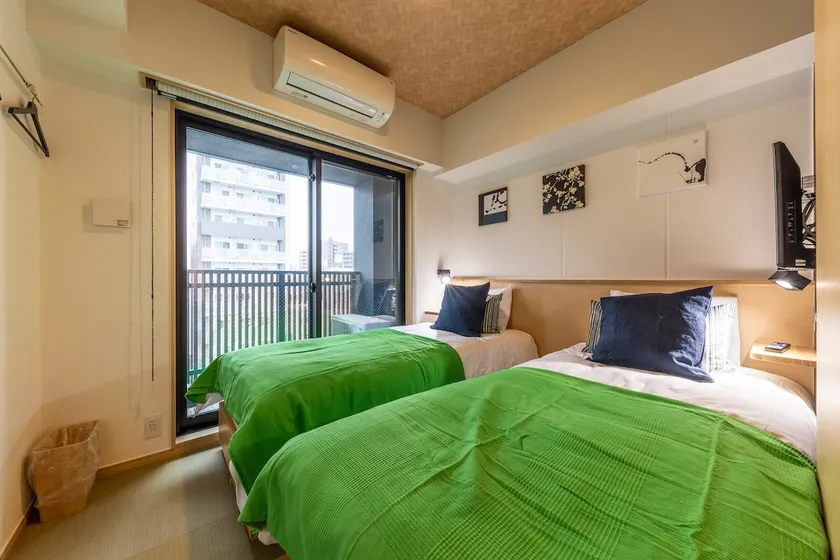 [Cai Sai] Tawaramachi Sta.2min/4PAX/1DK/4 single-beds - Image 1