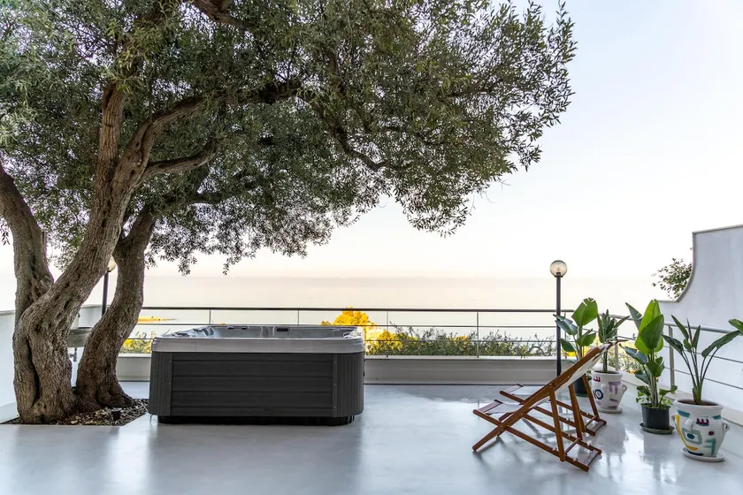 Casa D'Adúri - Terrace with a view of the Mediterranean Sea & a relaxing mini spa pool - Image 1