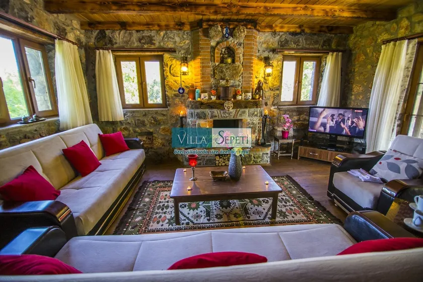 VillaUtku2 Authentic Stone Villa with LuxuryDesign - Image 1