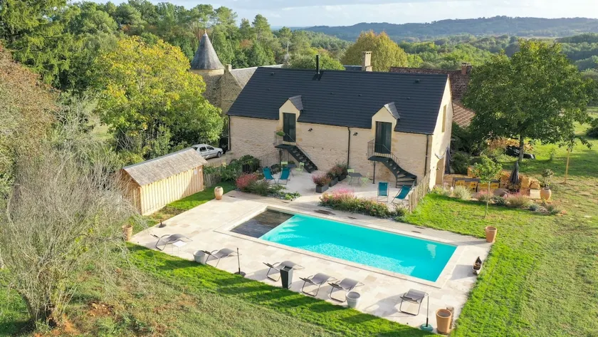 Vaurizeaud, air conditioning and heated pool 15 min Sarlat - Image 1
