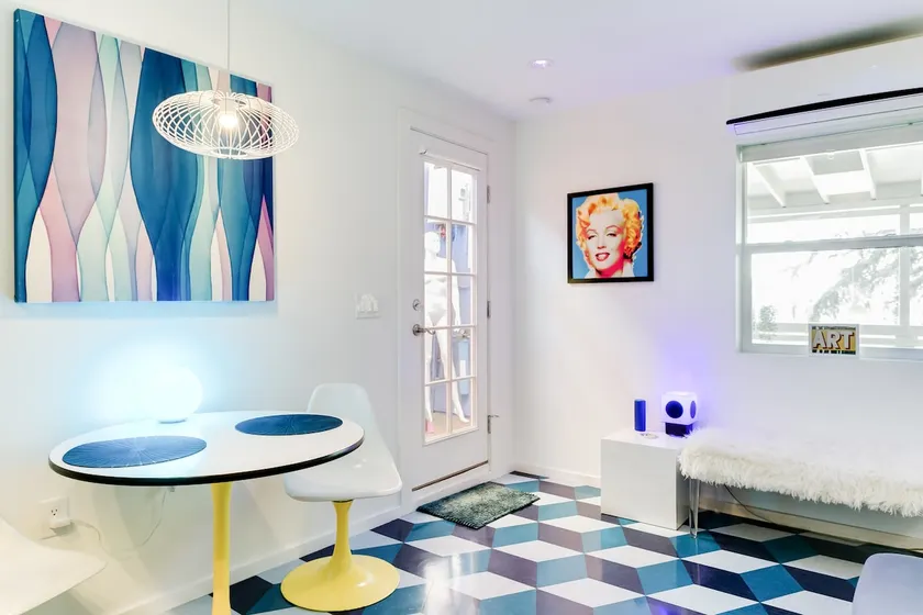 Mod Pop-Art Pad in Silver Lake, Balcony with Park View - Image 1