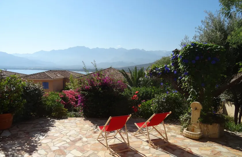View of Calvi Bay with Terrace and Garden - Image 1