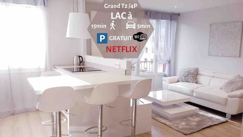 Le White Cosy à 5 minutes du Lac avec parking privatif gratuit - Image 1