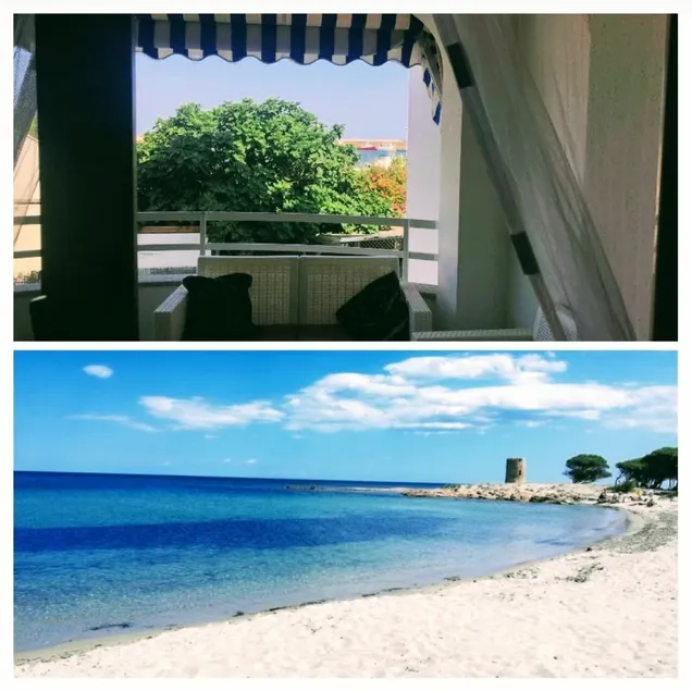 Three-room beachfront apartment in Caletta Sardinia - Image 1