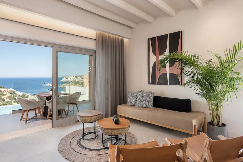 Villa w/Private Pool & Sea View, 400 to the beach - Image 1