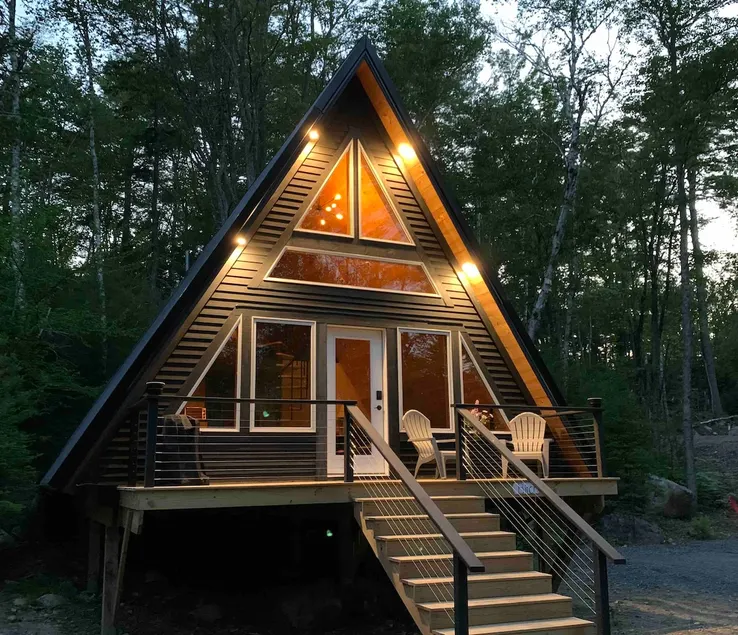 Cozy A-Frame w/ Fire Pit in Maine Woods • Birch - Image 1