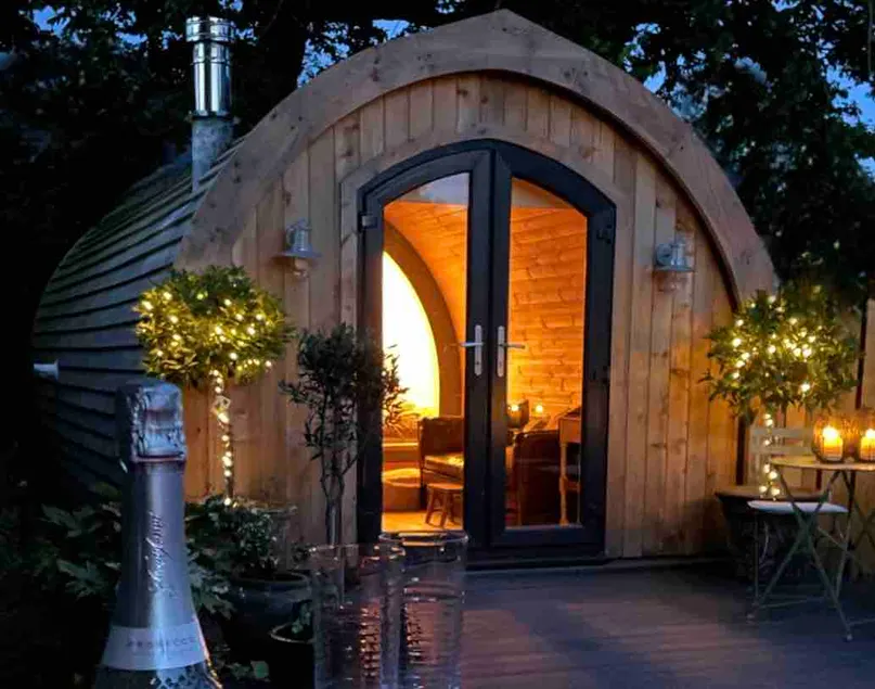 Cosy Cabin with Wood Fired Hot Tub & Log Burner - Image 1