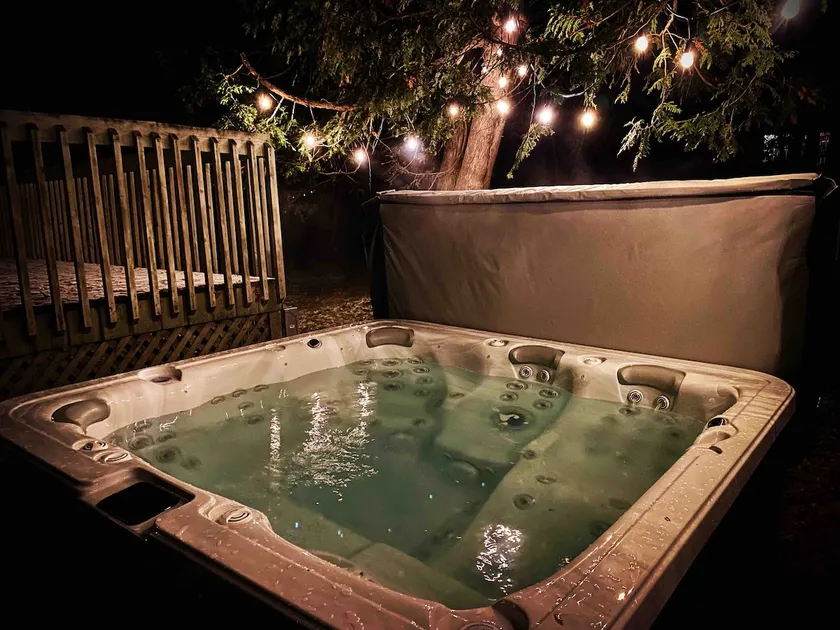 Beautiful cottage, spa & private beach on Lac d'Argent! - Image 1