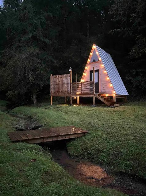 TiNY A-Frame - w/ Mtn Views & Creek- FireFly MTN! - Image 1