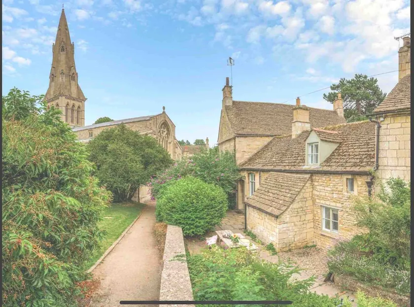 Churchyard Ketton stone cottage next to the pub - Image 1