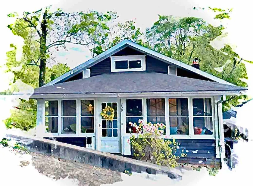 Bird’s Eye View -cozy cottage w/ screened in porch - Image 1
