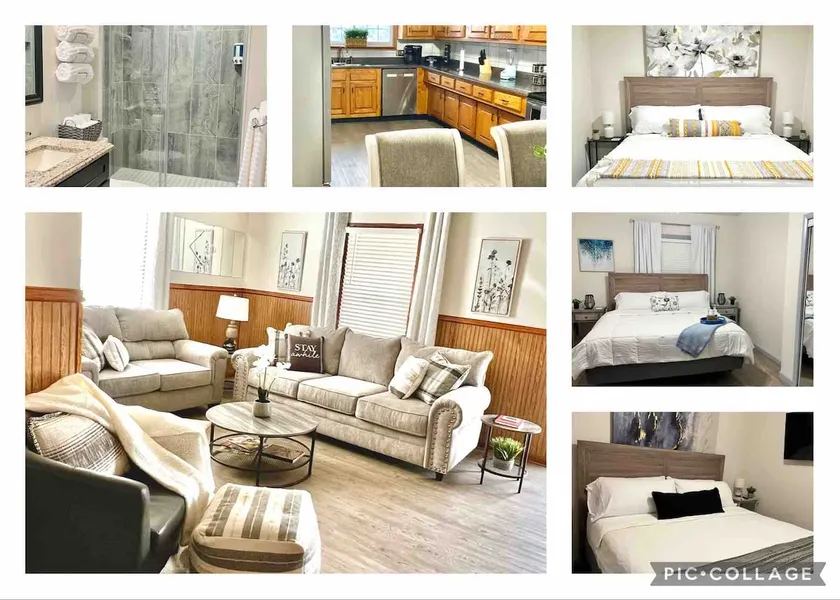 Pet friendly house with 3 king beds and fenced in back yard. - Image 1
