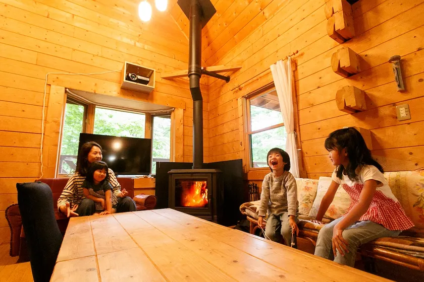 Deck BBQ & Stone Bath & 100-inch Movie & Heater / Nasu High 4 minutes by car, Nasu Sightseeing, 1 Building Rental! Maximum 10 people - Image 1