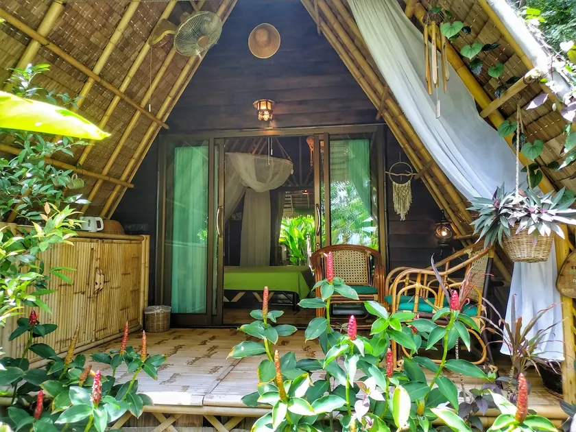 Beachfront A-frame💚 ECO Bungalow-2 - Image 1