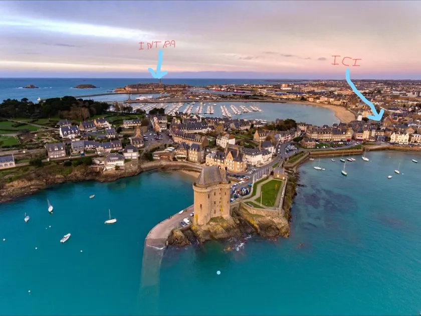St Malo F3 62m² Alet Solidor halvø, hav 50m, wifi, have, sikker parkering - Image 1