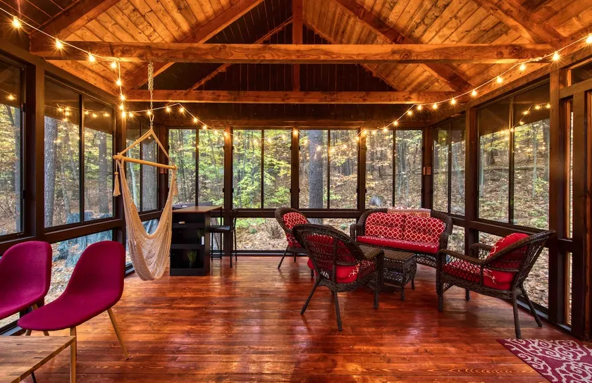 Adirondack A-frame Cabin across from Lake  - Image 1