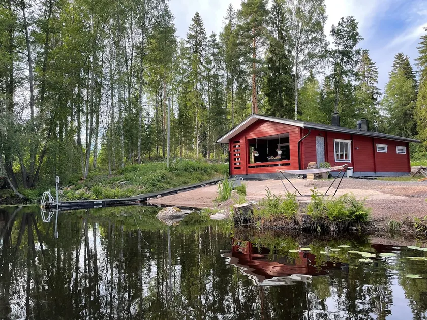 Wooden sauna - Beach cabin - Parking - River view - Image 1