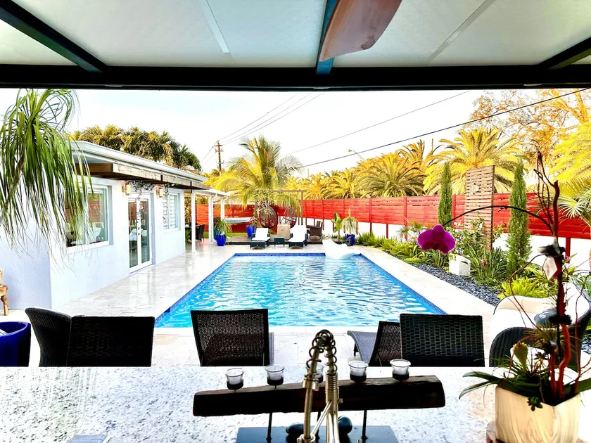 Sanctuary Salt water heated pool BBQ Grill Oasis - Image 1