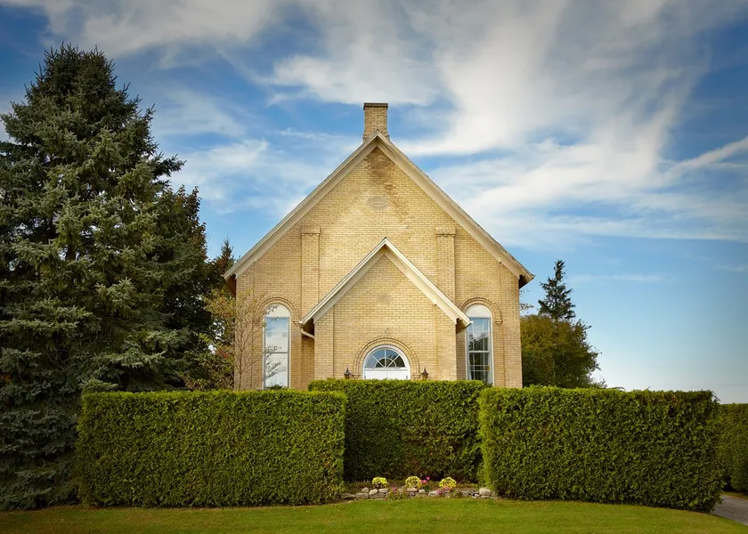 1869 charming, yellow brick country church - Image 1
