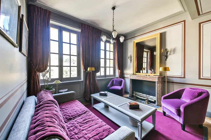 2 bedrooms/2 bathrooms/le marais free wifi/AC/5-6 - Image 1