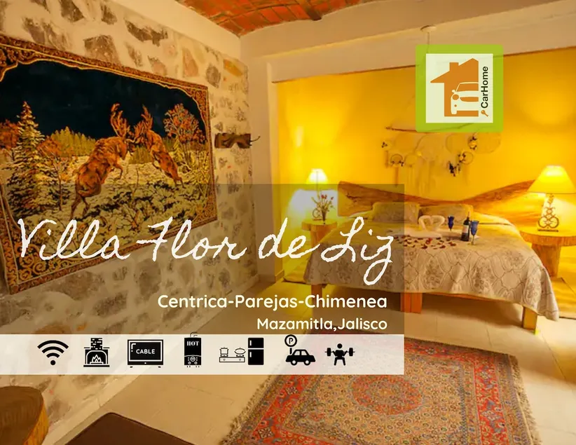 Villa Flor Liz (2) Romantic-Fireplace-Center - Image 1