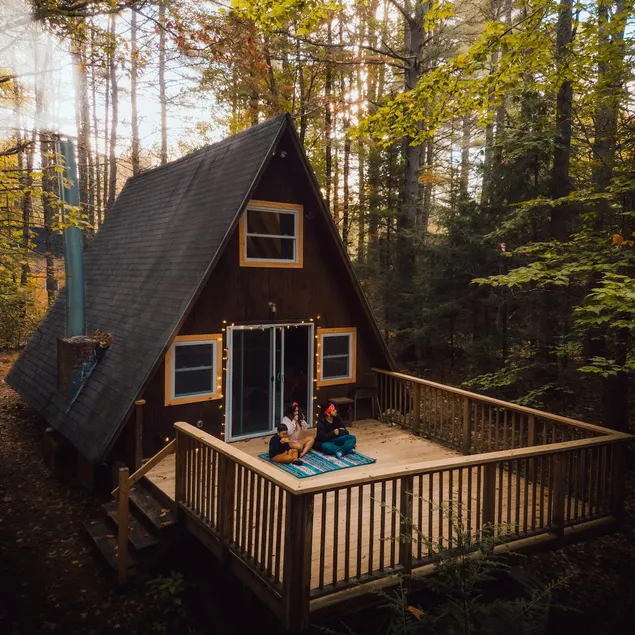 Warm Pine A-frame Nestled In The Trees! - Image 1