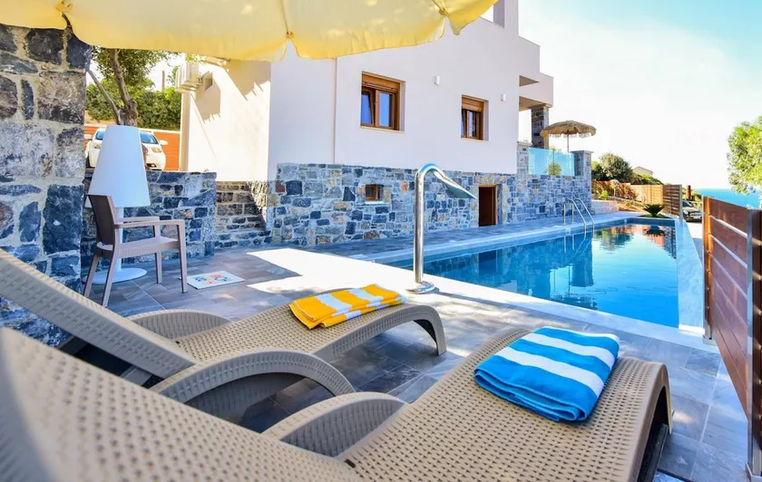 Sea Front Panorama Villa Private Pool - Image 1