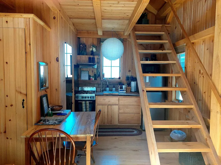 Northwoods Guest  Cabin & porch overlooking private woods and stream - Image 1