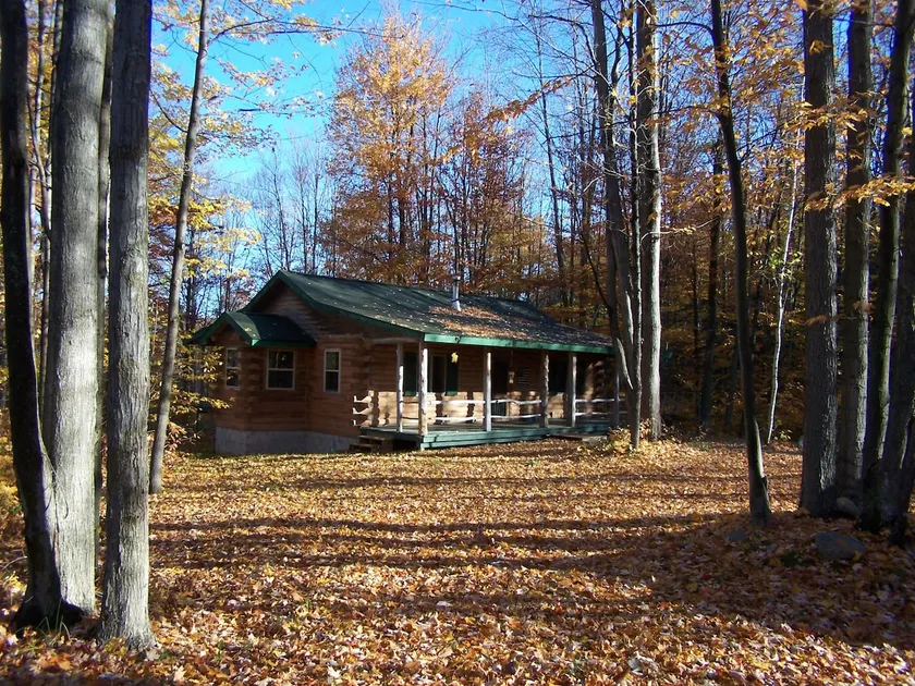 Secluded log cabin with acreage + all the comforts - Image 1