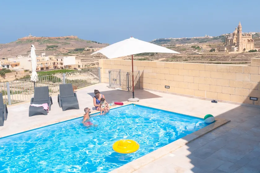 Gozo house with pool, views & king size bed! - Image 1